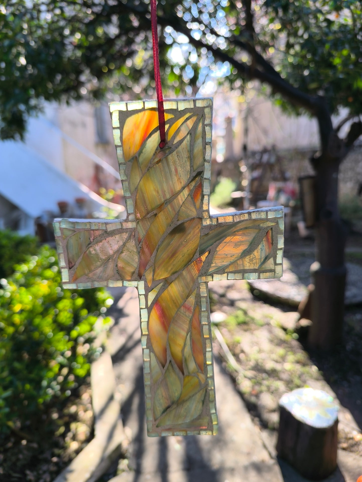 GREEN CROSS - suncatcher