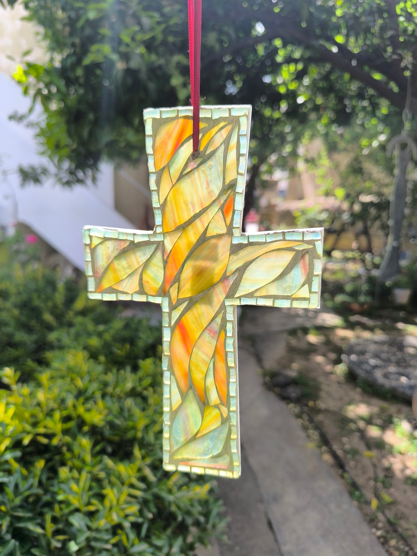 GREEN CROSS - suncatcher