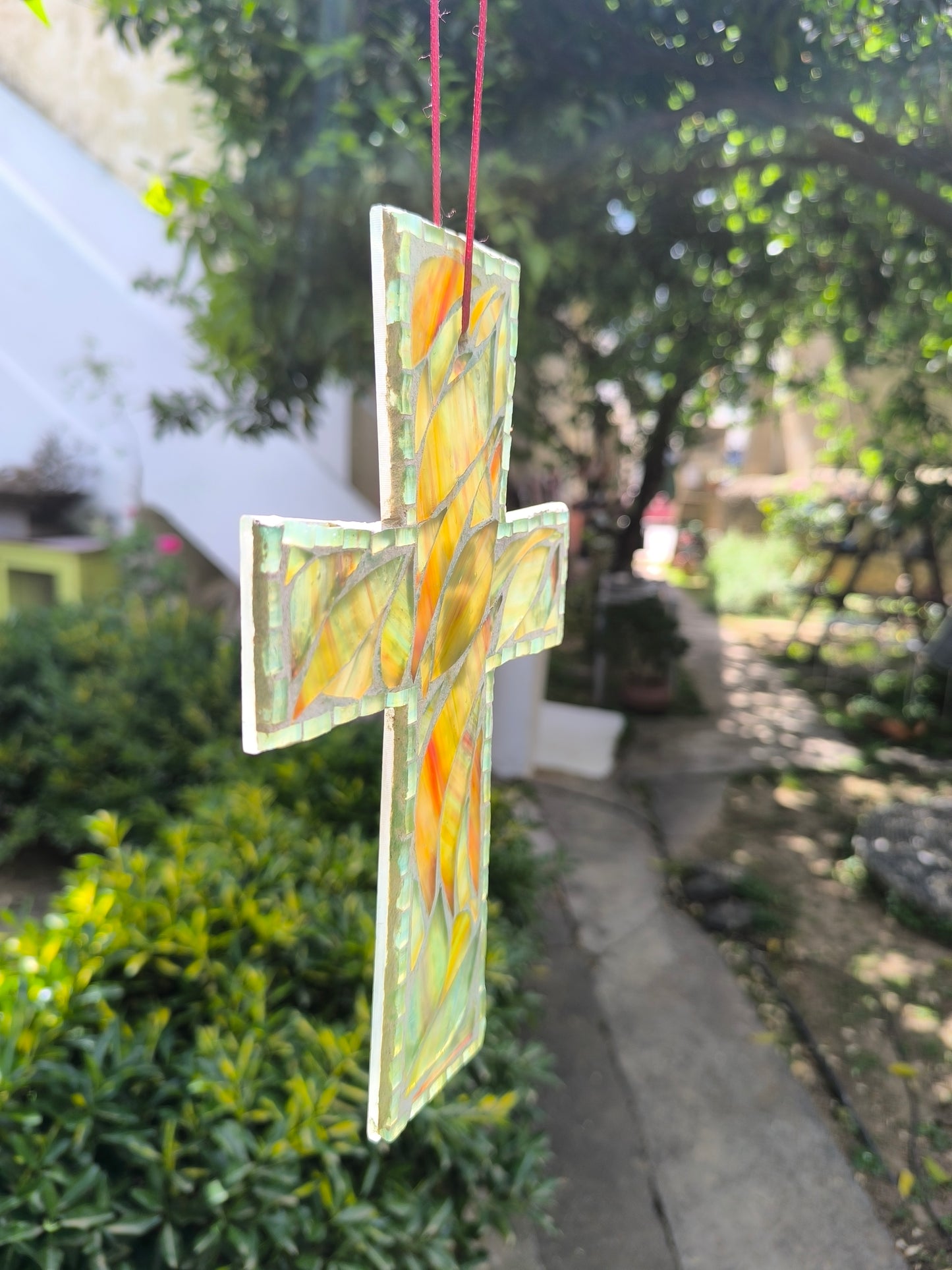 GREEN CROSS - suncatcher