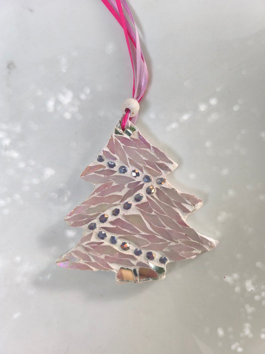 Pink Christmas tree ornament